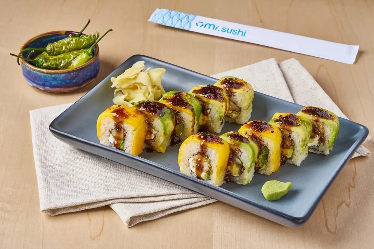 Sushi Mr. Dragon - Mango, Shichimi y Camarón Crunchy