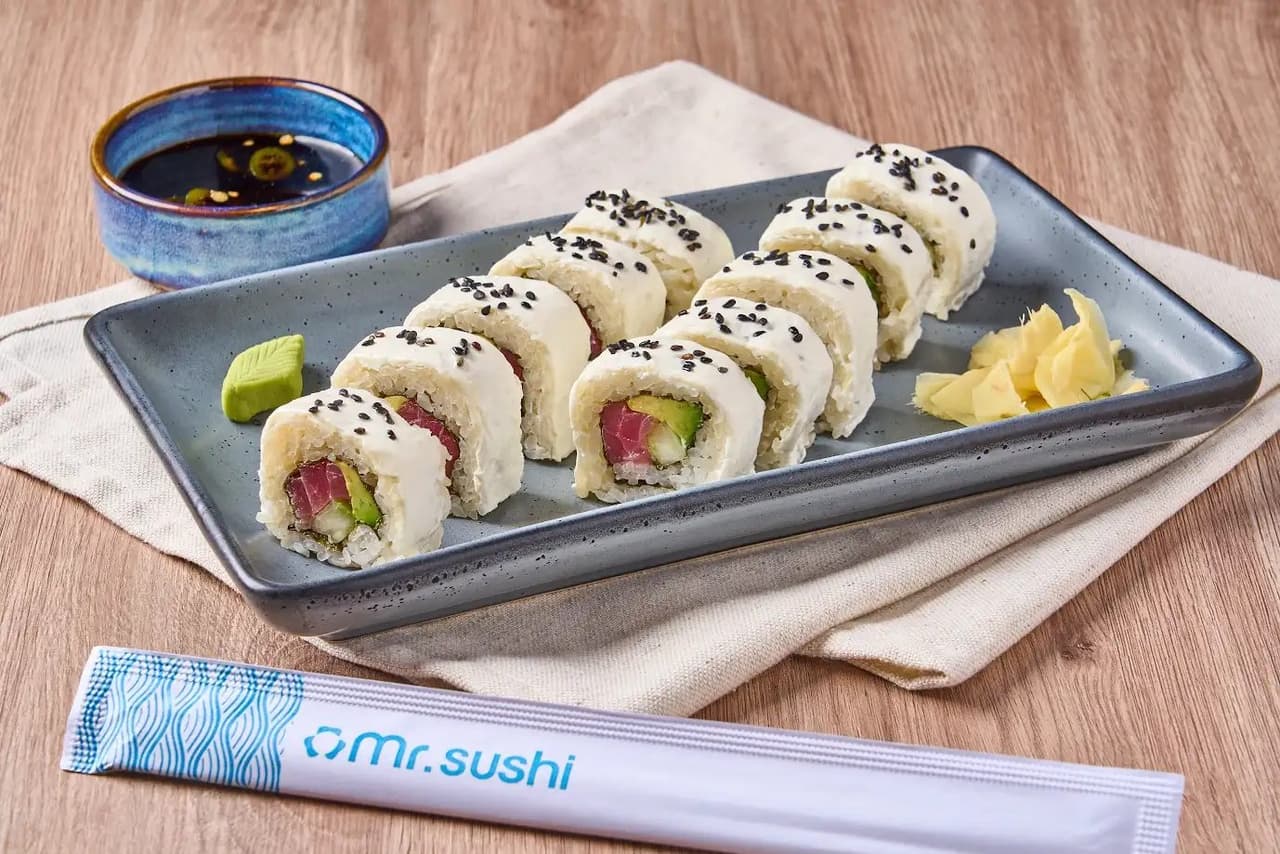 Sushi Queso Maki Atún - Envuelto en Queso con Atún
