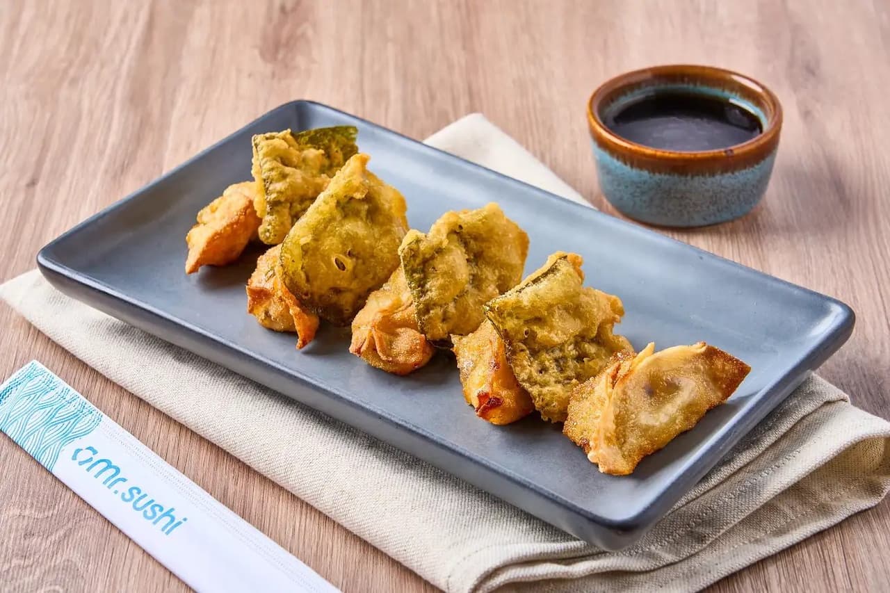 Dumplings de Vegetales Fritos - Ravioles Crujientes de Vegetales