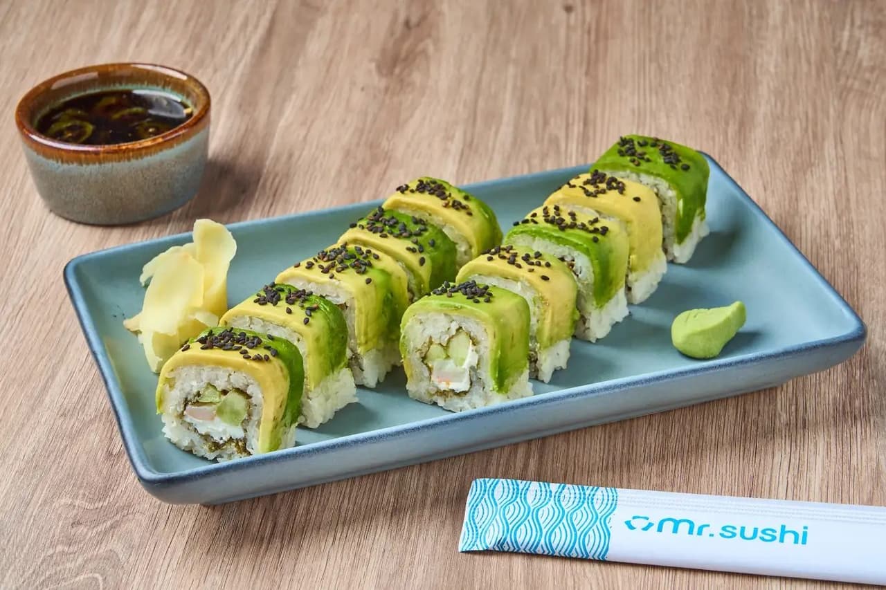 Sushi Avocado Maki Camarón - Camarón con Queso y Aguacate