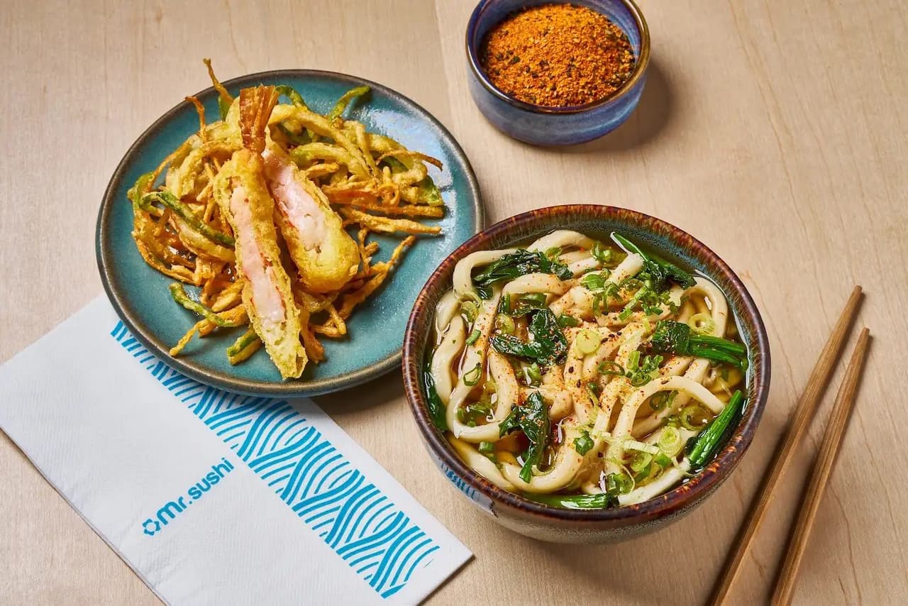 Sopa T-Udon - Camarón Empanizado y Verduras en Caldo Udon