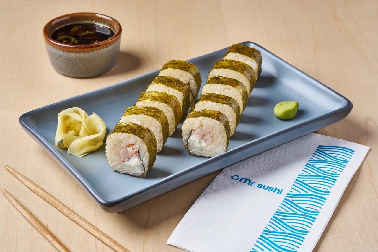 Sushi Filadelfia Maki Camarón - Camarón y Queso con Alga